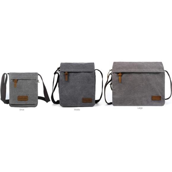 Vintage Canvas Messenger Cross body bag Shoulder bag - Picture 6 of 7